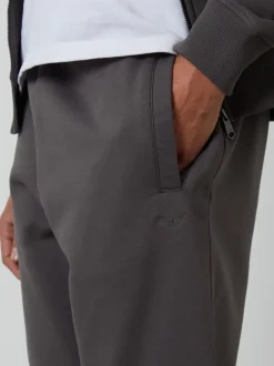 Donkergrijs - Threadbare - Katoenen Blend joggingbroek