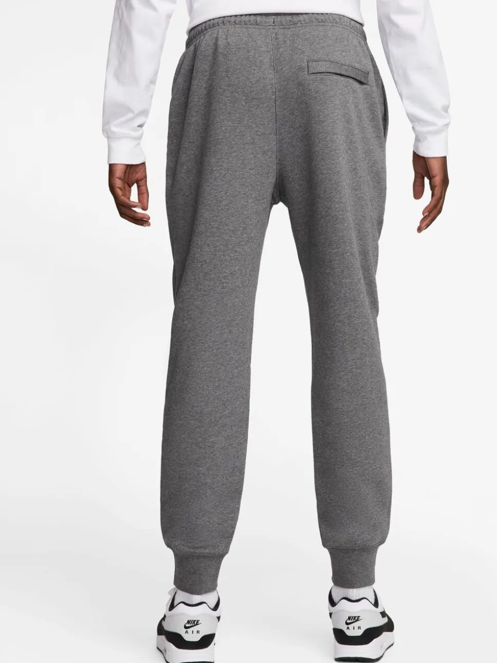 Donkergrijs gemêleerd - Nike Club fleece joggingbroek
