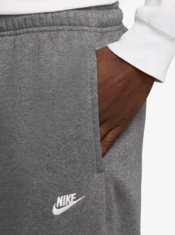 Donkergrijs gemêleerd - Nike Club fleece joggingbroek