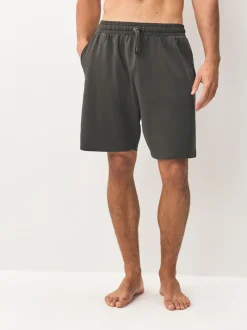 Donkergrijs/zwart - Loopback Soft Touch 2 Pack Jogger Shorts