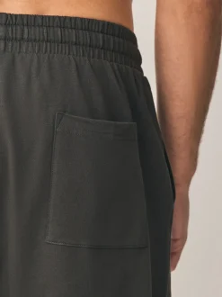 Donkergrijs/zwart - Loopback Soft Touch 2 Pack Jogger Shorts