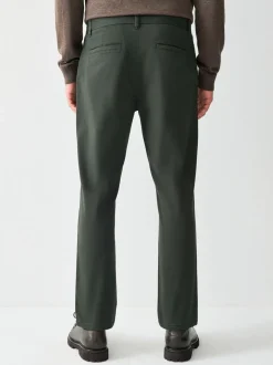 Donkergroen - Slim Fit - Stretchy chino