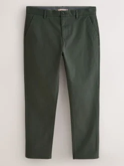 Donkergroen - Slim Fit - Stretchy chino