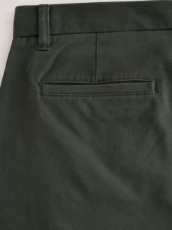 Donkergroen - Slim Fit - Stretchy chino