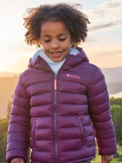 Donkerroze - Mountain Warehouse Seasons II waterafstotend Gevoerd jack voor kinderen
