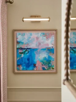 Dreamlake Scape By Sonal Nathwani Handpaint Detail Framed Wall Art
