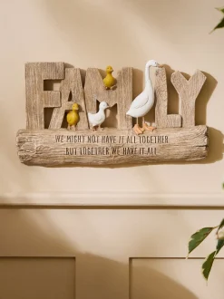 Ducks Family Slogan Wall Art