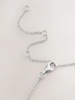 Echt zilver - Intertwined Heart Pendant Necklace