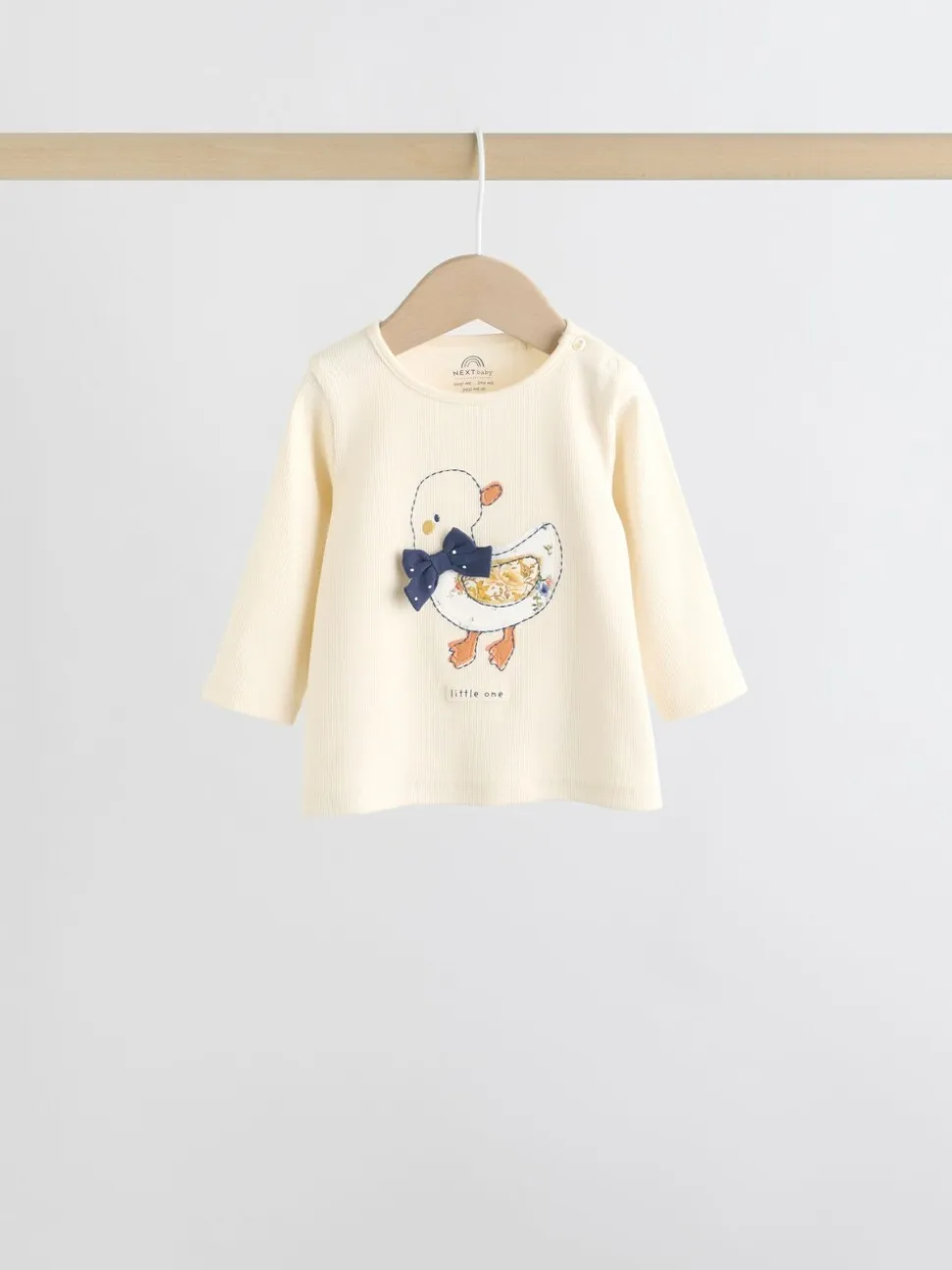Ecru - 6 -delige set van top met lange mouwen en leggings (0mnd -3jr)