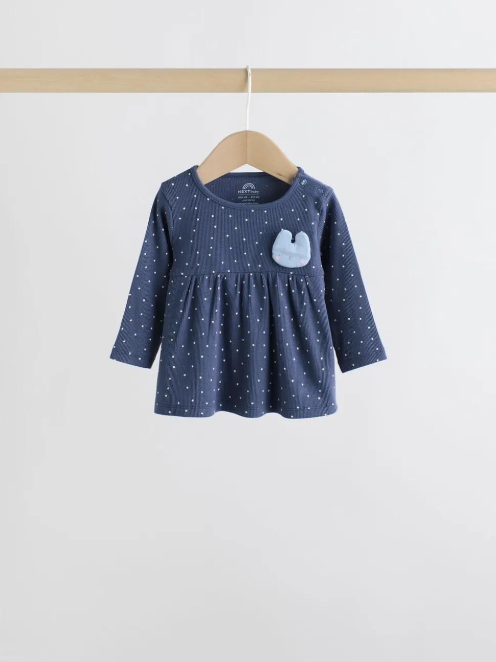 Ecru - 6 -delige set van top met lange mouwen en leggings (0mnd -3jr)