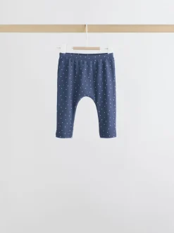Ecru - 6 -delige set van top met lange mouwen en leggings (0mnd -3jr)