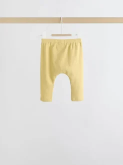 Ecru - 6 -delige set van top met lange mouwen en leggings (0mnd -3jr)