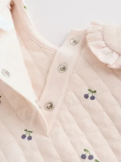 Ecru - Baby doorgestikte Sweatshirt en Broeken Set 2 Pieces (0mnd -2jr)
