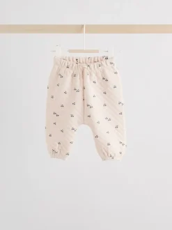 Ecru - Baby doorgestikte Sweatshirt en Broeken Set 2 Pieces (0mnd -2jr)