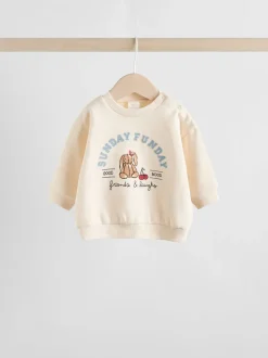 Ecru - Baby Sweatshirt and Trousers Set 2 Piece (0mths-2yrs)