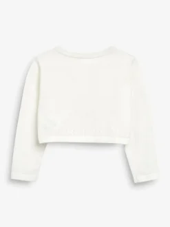 Ecru - Gelegenheidsvest met bolero (3 mnd- 16 jr)