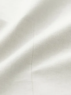 Ecru - Gilet van linnenmix met textuur