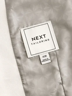 Ecru - Herenvest met textuur