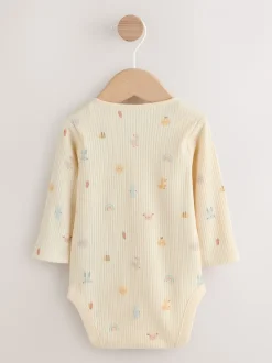 Ecru - My First Easter Long Sleeve Baby Bodysuit