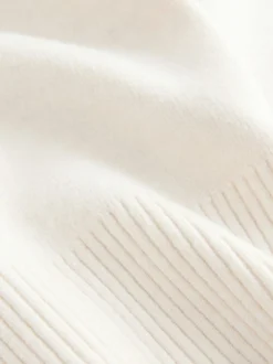 Ecru - Supersoft Tie Front Knitted Cardigan