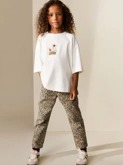 Ecru Cupcake - T-shirt met kralen (3-16jaar)