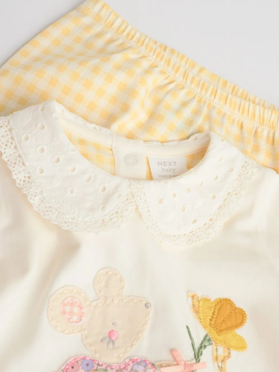Ecru Fairy Mouse - Long Sleeve Top and Legging Baby 2 Piece Set (0mths-2yrs)