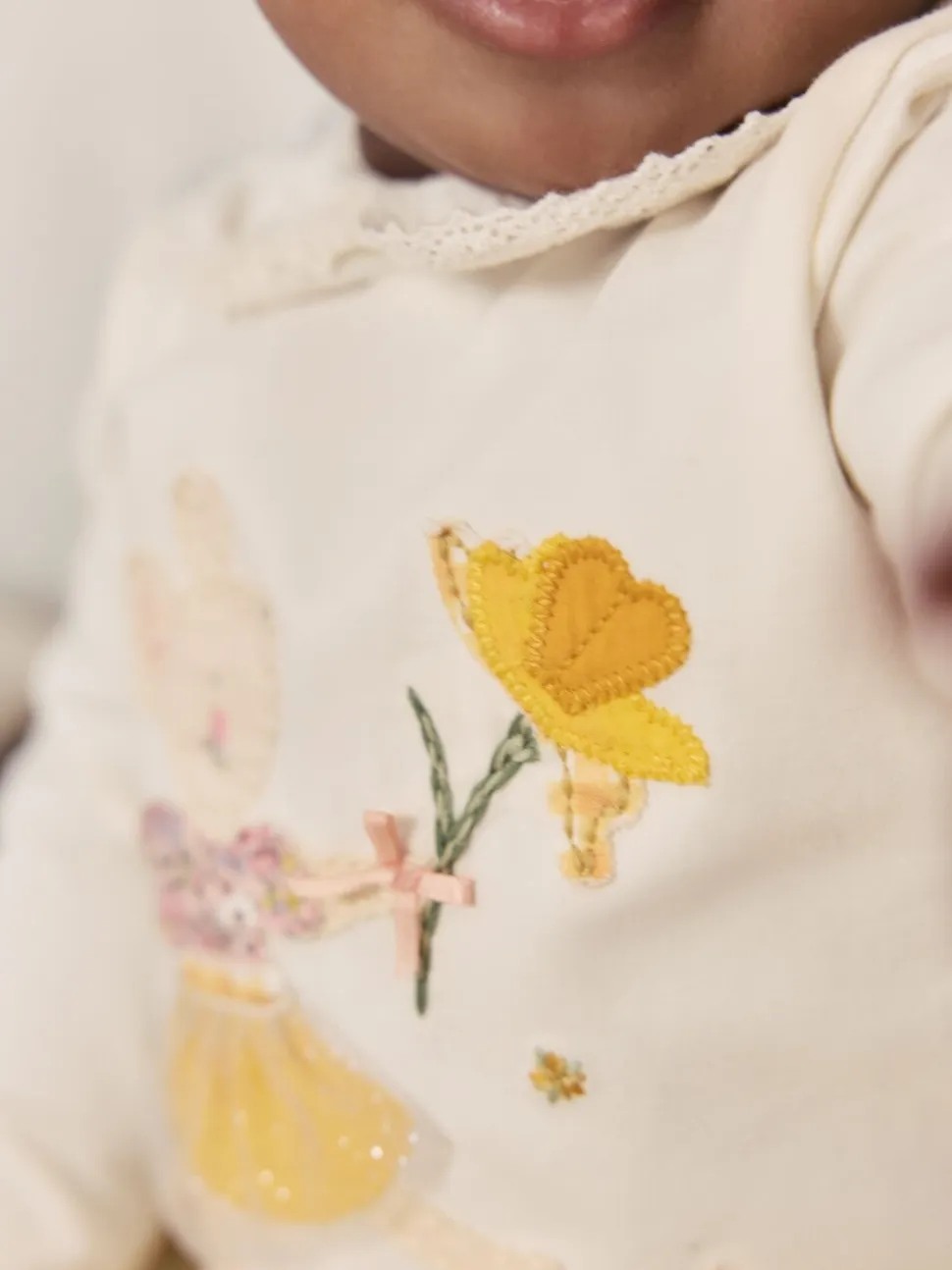 Ecru Fairy Mouse - Long Sleeve Top and Legging Baby 2 Piece Set (0mths-2yrs)