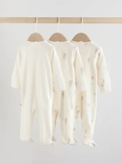 Ecru Fairy Mouse - Set van 3 babypyjama's (0-2jr)