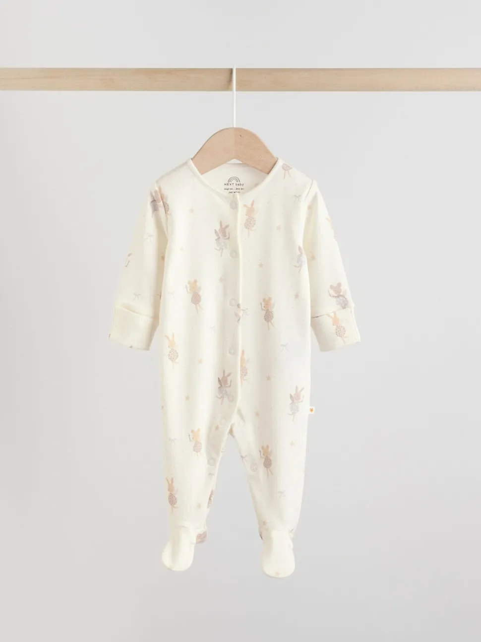 Ecru Fairy Mouse - Set van 3 babypyjama's (0-2jr)