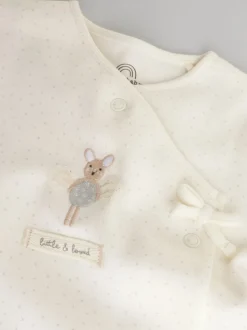 Ecru Fairy Mouse - Set van 3 babypyjama's (0-2jr)