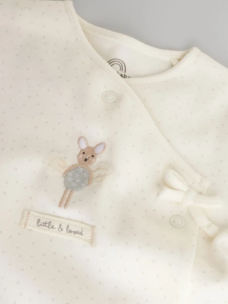 Ecru Fairy Mouse - Set van 3 babypyjama's (0-2jr)