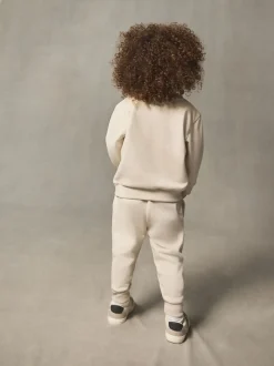 Ecru gebroken wit - Set met sweatshirt en joggingbroek (3mnd-7jr)