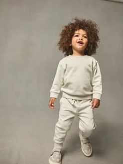 Ecru gebroken wit - Set met sweatshirt en joggingbroek (3mnd-7jr)