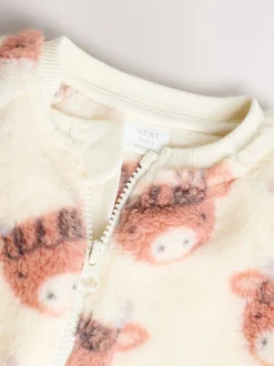 Ecru Hamish - Zware fleece babypyjama