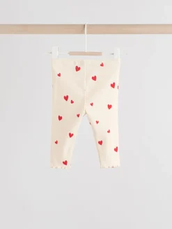 Ecru harten - 2 -delige babyset van top en legging (0mnd -2jr)