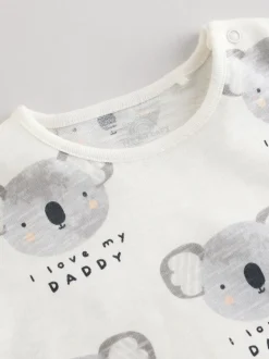 Ecru I Love My Daddy - Babyrompertje