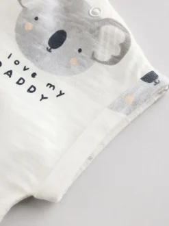 Ecru I Love My Daddy - Babyrompertje