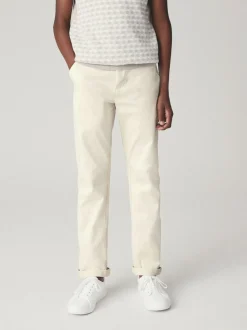 Ecru neutraal - Stretchy chino's (3-17jr)