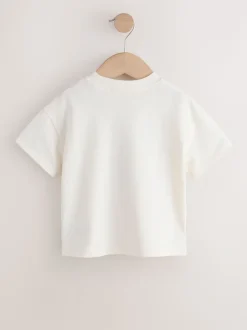 Ecru White Horse - T-shirt met korte mouwen (3 mnd-7 jr)
