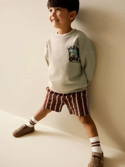 Ecru Wild Days - Crew Neck Sweatshirt and Shorts Set (3mths-7yrs) (3mths-7yrs)