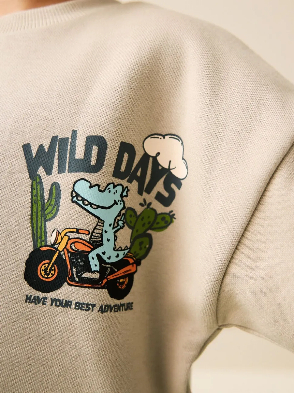 Ecru Wild Days - Crew Neck Sweatshirt and Shorts Set (3mths-7yrs) (3mths-7yrs)