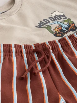 Ecru Wild Days - Crew Neck Sweatshirt and Shorts Set (3mths-7yrs) (3mths-7yrs)