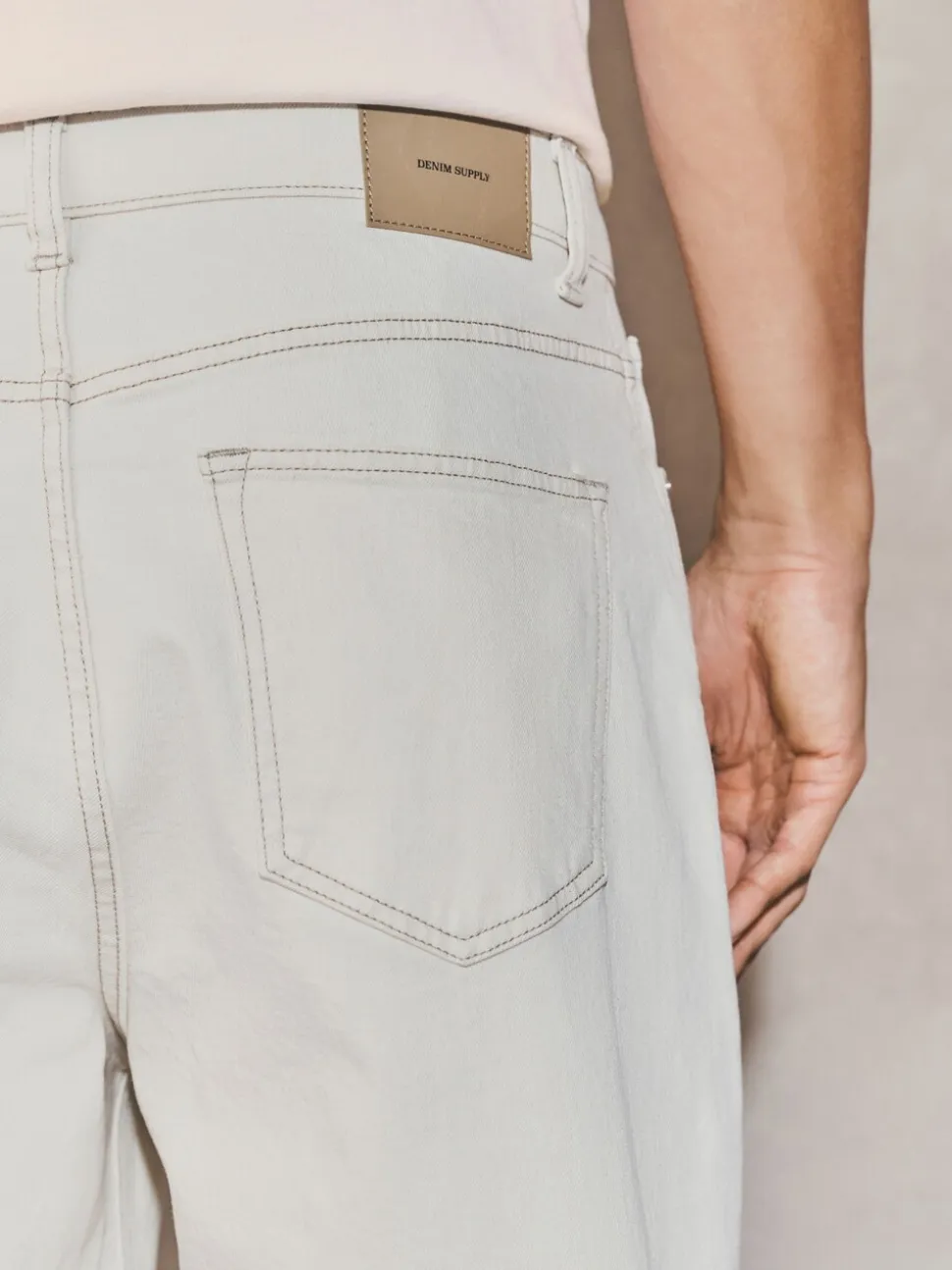 Ecru wit - EDIT Barrel Fit Jeans