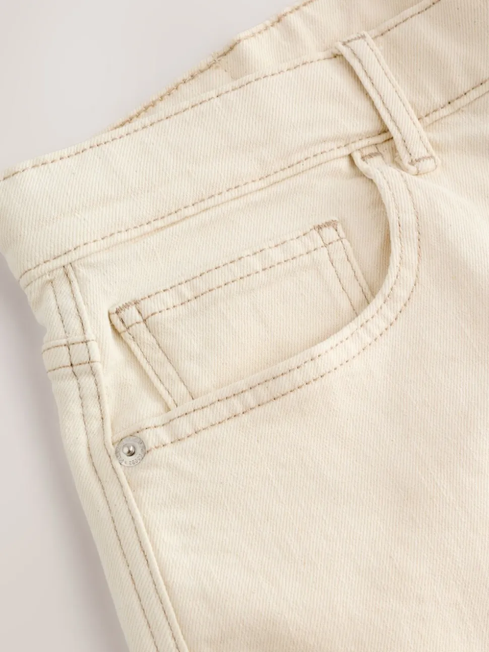 Ecru wit - EDIT Barrel Fit Jeans