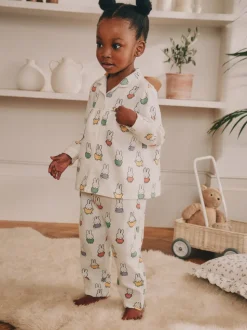 Ecru wit - Miffy-pyjama met knopen (9mnd-10jr)
