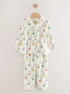Ecru wit - Miffy-pyjama met knopen (9mnd-10jr)