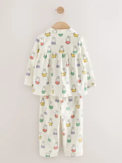 Ecru wit - Miffy-pyjama met knopen (9mnd-10jr)