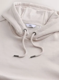 Ecru wit - Normale Pasvorm - Zwaargewicht Cotton Rich Jersey Hoodie