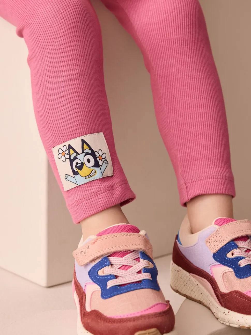 Ecru wit - Set met Bluey-top met lange mouwen en legging (3mnd-7jr)