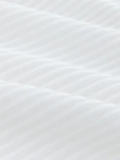 Ecru wit - Smart poloshirt met textuur en rits